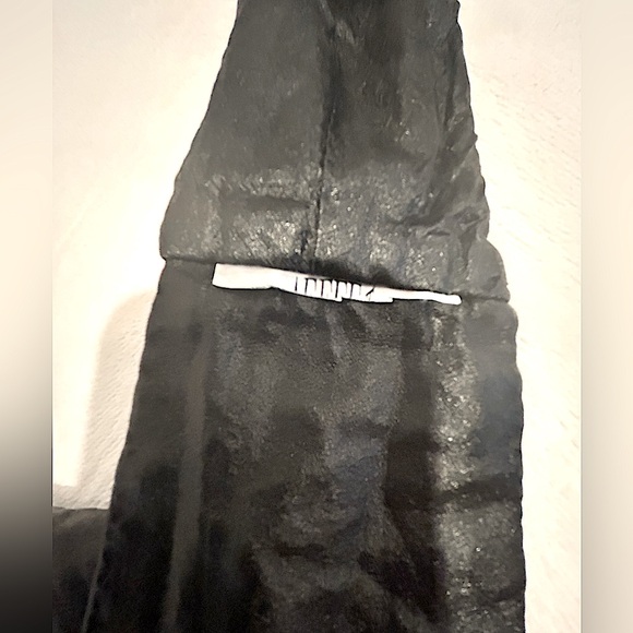 Philosophy di Lorenzo Serafini Laminated Satin Tie Belt in Black, Size S - Picture 9 of 10